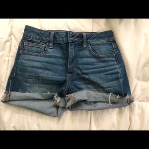Denim Highwaisted shorts